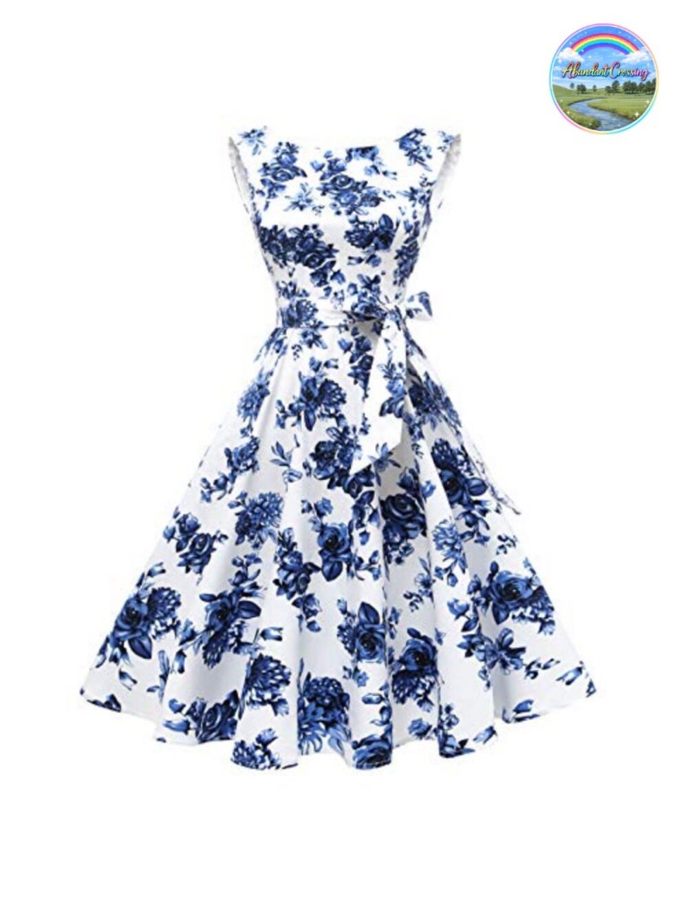 Sleeveless Vintage 1950s Cocktail Dress with Boatneck